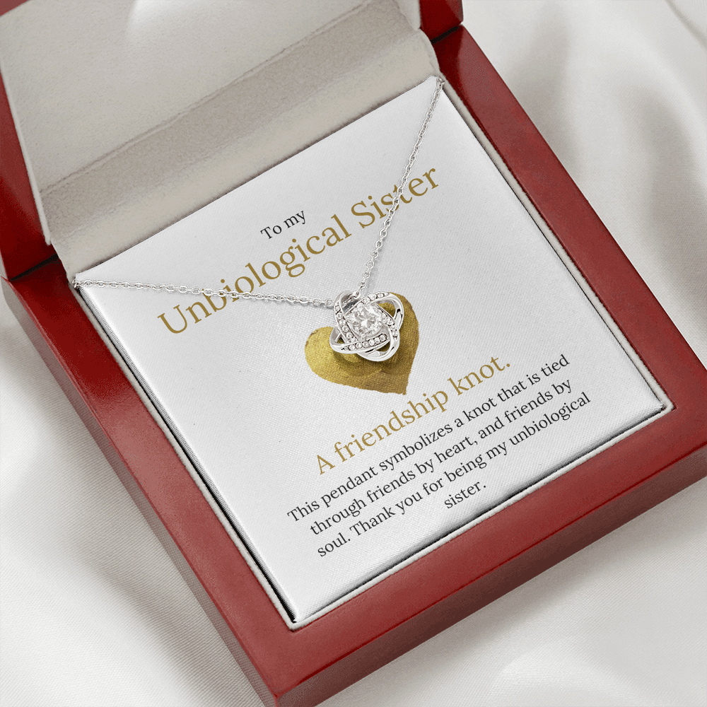 Lavisa - The Friendship Knot Necklace - Unbiological Sister Gift