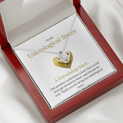 Lavisa - The Friendship Knot Necklace - Unbiological Sister Gift