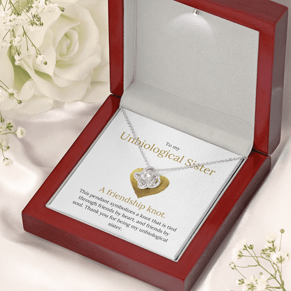 Lavisa - The Friendship Knot Necklace - Unbiological Sister Gift