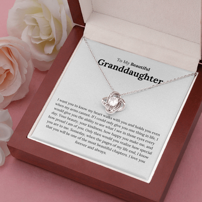 Lavisa - To My Granddaughter Heart Walks With You Necklace