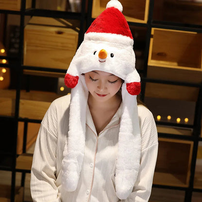 Lavisa - Plush Christmas Santa Hat - Festive Holiday Party Accessory