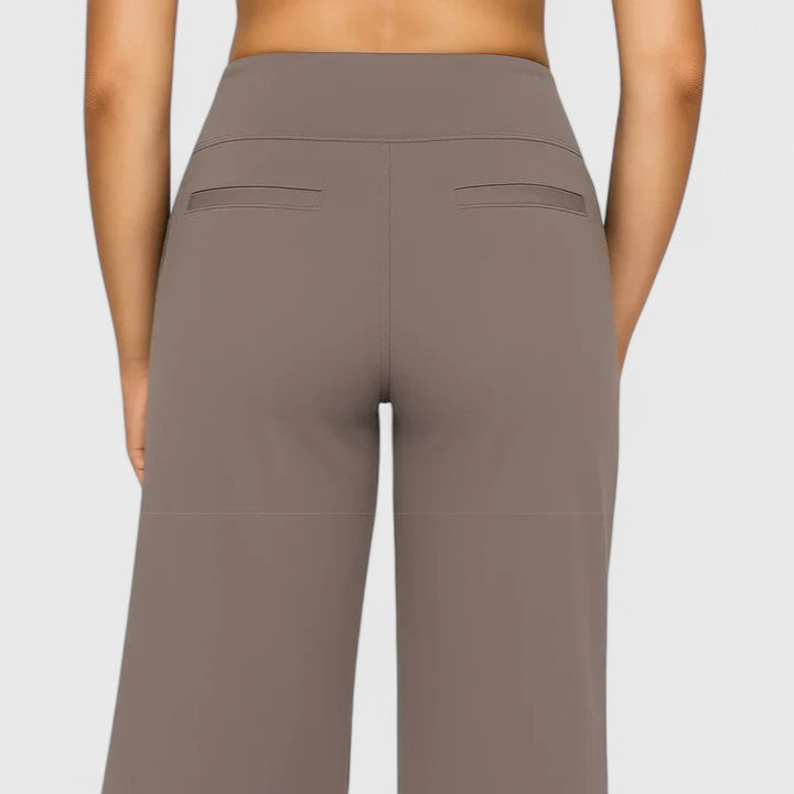 Lavisa - Womens Pull On Wide Waistband Pants with Pockets
