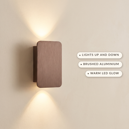 Lavisa - Brushed Aluminum Wall Sconce