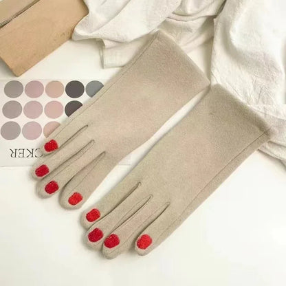 Lavisa - Touchscreen Winter Gloves with Manicure Nail Design