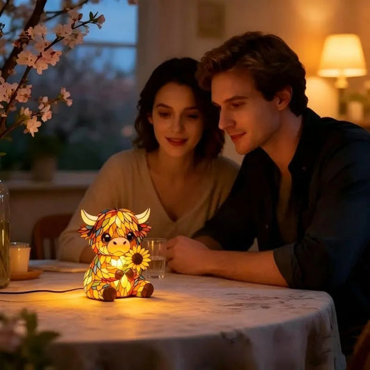 Lavisa - Highland Cow LED Resin Night Light