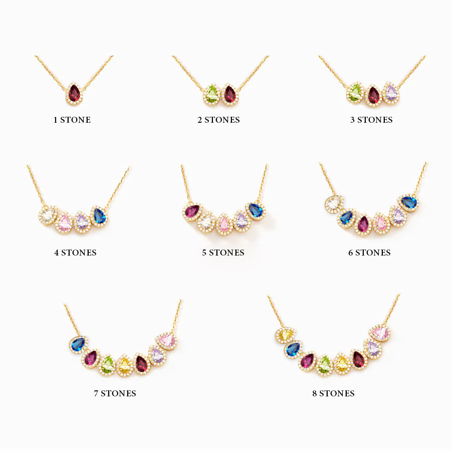 Lavisa - Tears Of Joy Birthstone Necklace