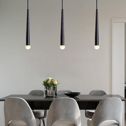 Lavisa - Slim Crystal Cylinder Pendant Light