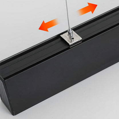 Lavisa - Black Modern Minimalist Linear LED Suspended Pendant Light