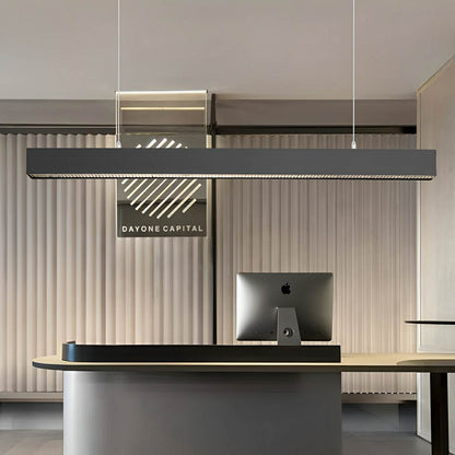 Lavisa - Black Modern Minimalist Linear LED Suspended Pendant Light