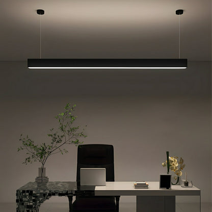 Lavisa - Black Modern Minimalist Linear LED Suspended Pendant Light