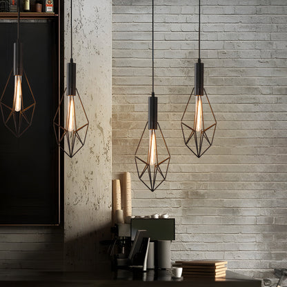 Lavisa - Black Wire Cage Pendant Light