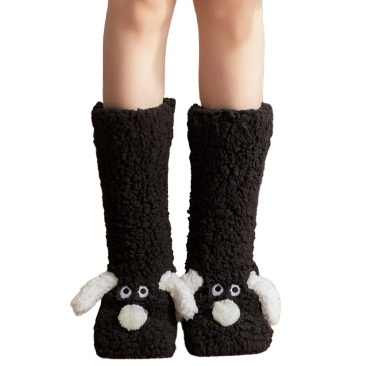 Lavisa - Cute Dog Fuzzy Socks Winter Leg Warmer
