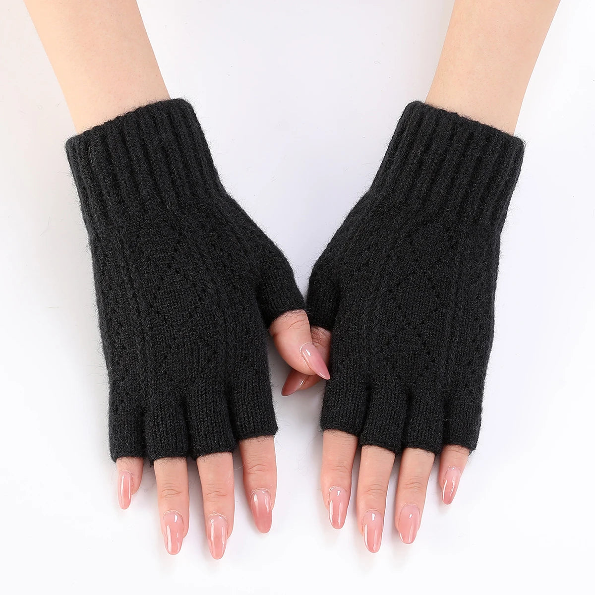 Lavisa - Soft Knit Fingerless Gloves