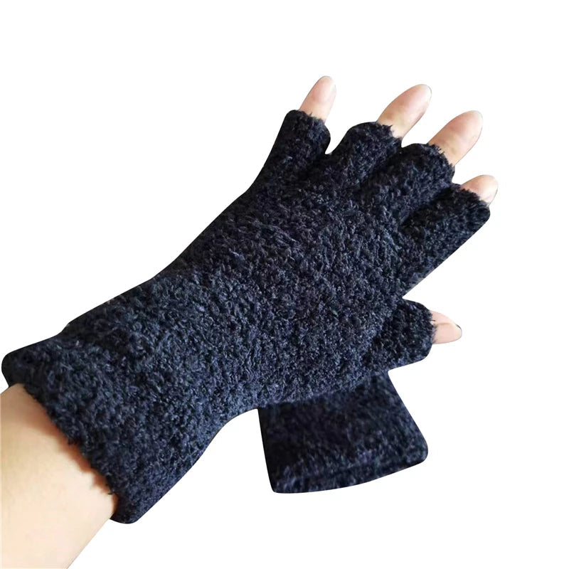 Lavisa - Winter Comfort Knit Half Finger Gloves