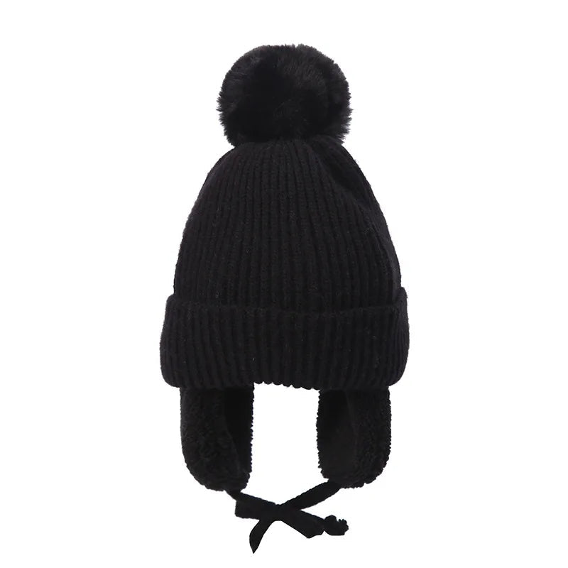 Lavisa - Kids Knit Beanie Winter Hat with Earflaps