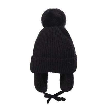 Lavisa - Kids Knit Beanie Winter Hat with Earflaps