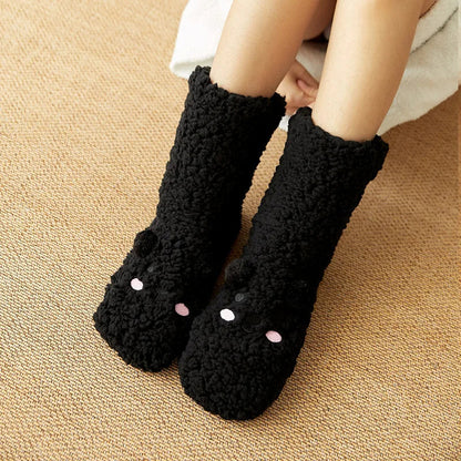 Lavisa - Cute Bear Fleece Thermal Socks