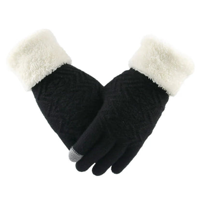 Lavisa - Touch Screen Knitted Gloves with Plush Lining
