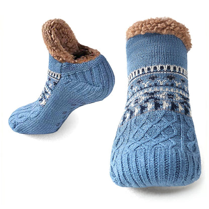 Lavisa - Knitted Slipper Socks with Fleece Lining