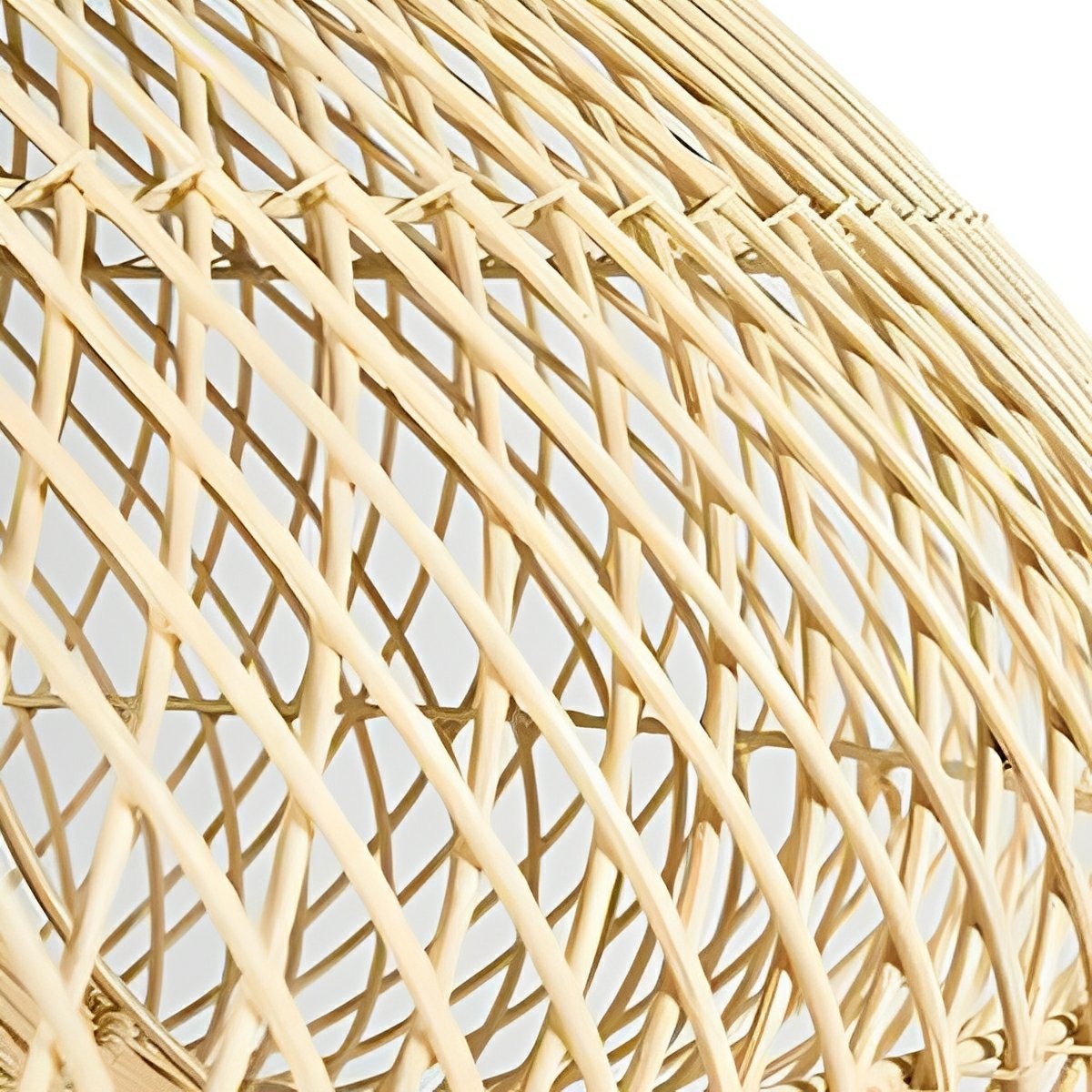 Lavisa - Bowl-Shaped Handmade Rattan Pendant Light Boho Woven Hanging Lamp