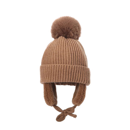 Lavisa - Kids Knit Beanie Winter Hat with Earflaps