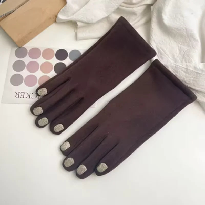Lavisa - Touchscreen Winter Gloves with Manicure Nail Design