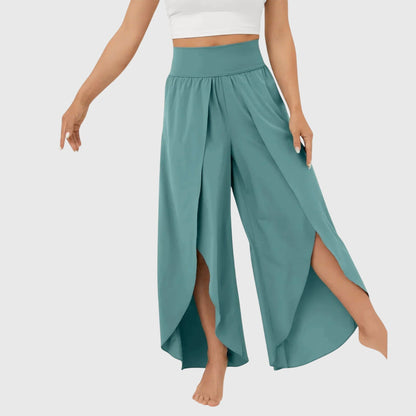 Lavisa - Women's Flared Pants with Built-In Shorts