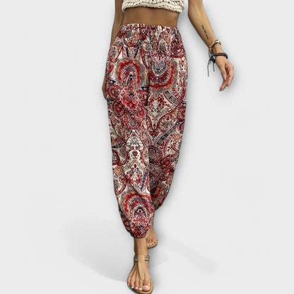 Lavisa - Ethnic Pattern Graphic Print Pants