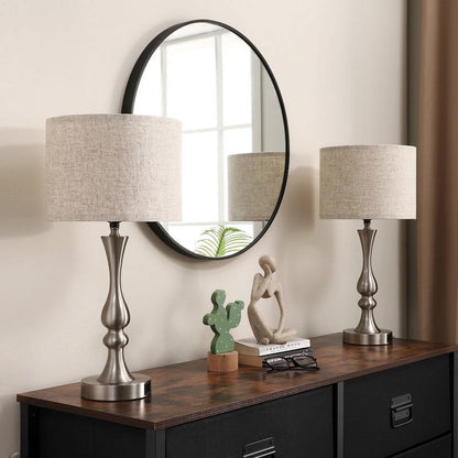 Lavisa - Touch-Control Modern Table Lamps Set of Two with USB Ports