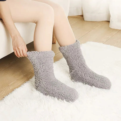 Lavisa - Plush Velvet Indoor Thermal Socks