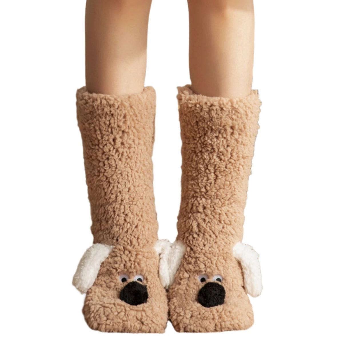 Lavisa - Cute Dog Fuzzy Socks Winter Leg Warmer