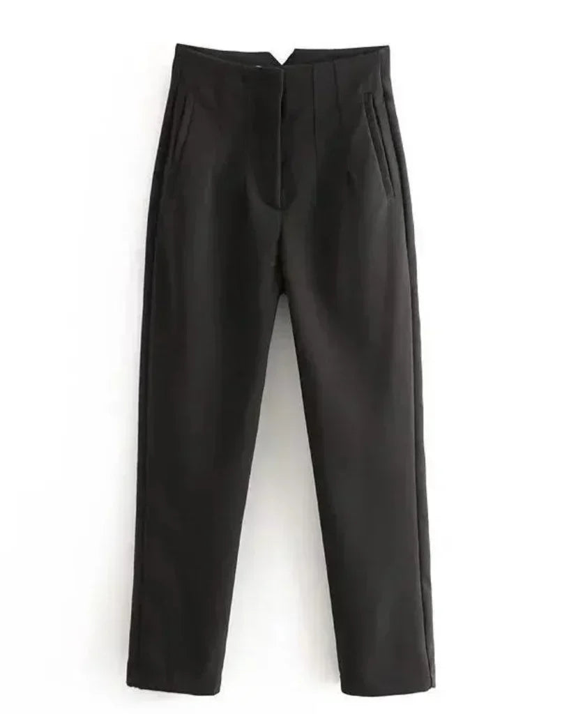 Lavisa - Women's Wrinkle Resistant Straight Leg Dress Trousers