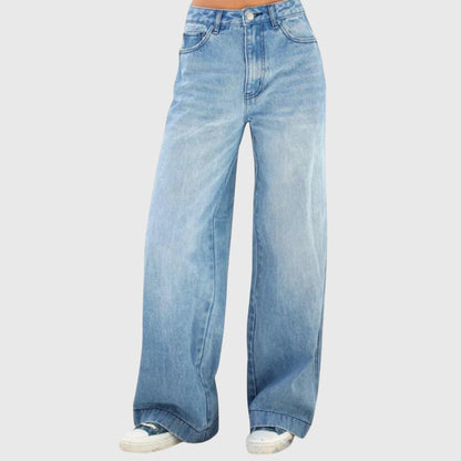 Lavisa - Chic High-Waisted Baggy Pants