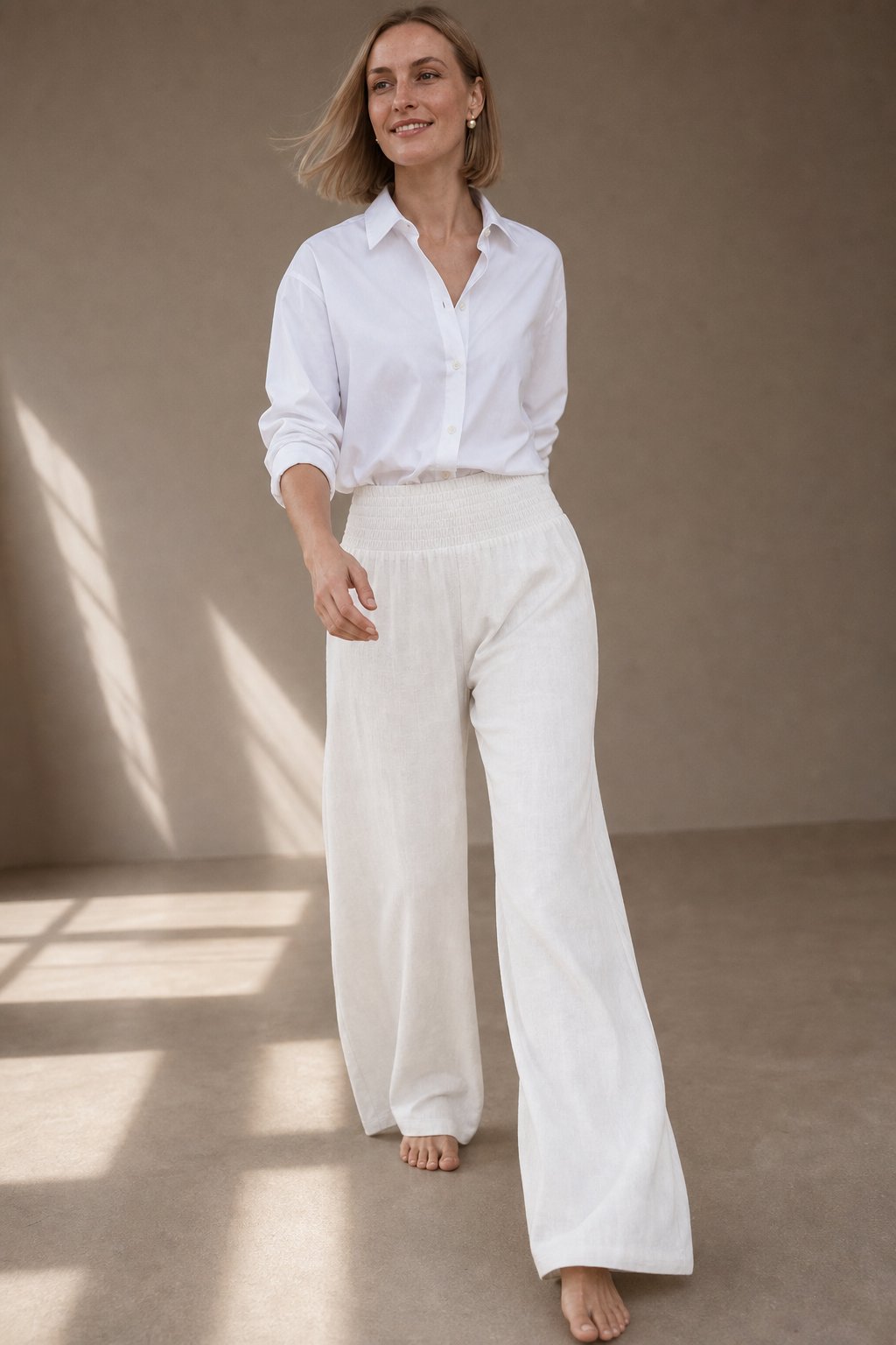 Lavisa - Womens Flowy Wide Leg Beach Pants