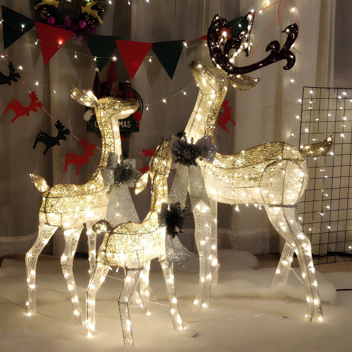 Lavisa - Christmas Elk Plug-In Luminous Holiday Decor Light Ornament