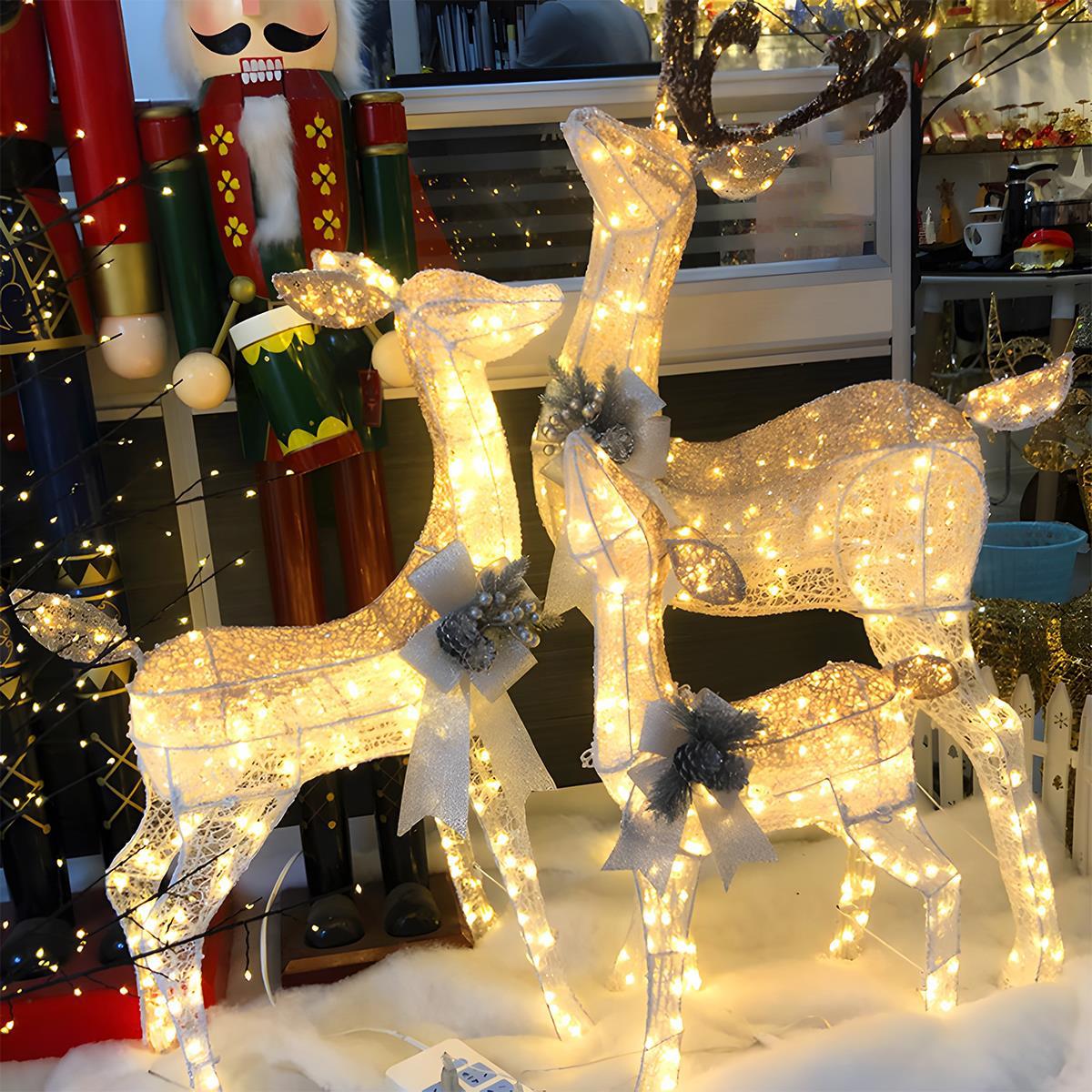 Lavisa - Christmas Elk Plug-In Luminous Holiday Decor Light Ornament