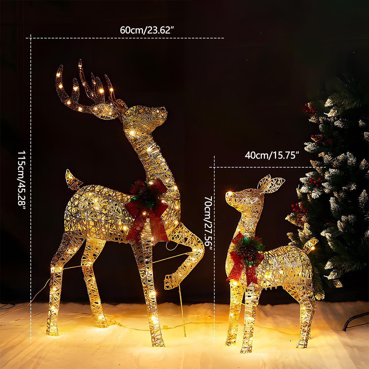 Lavisa - Christmas Elk Plug-In Luminous Holiday Decor Light Ornament