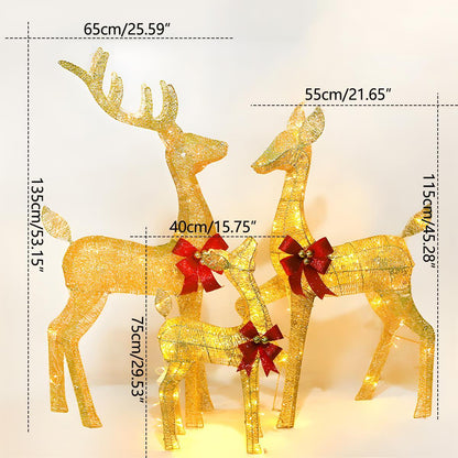 Lavisa - Christmas Elk Plug-In Luminous Holiday Decor Light Ornament
