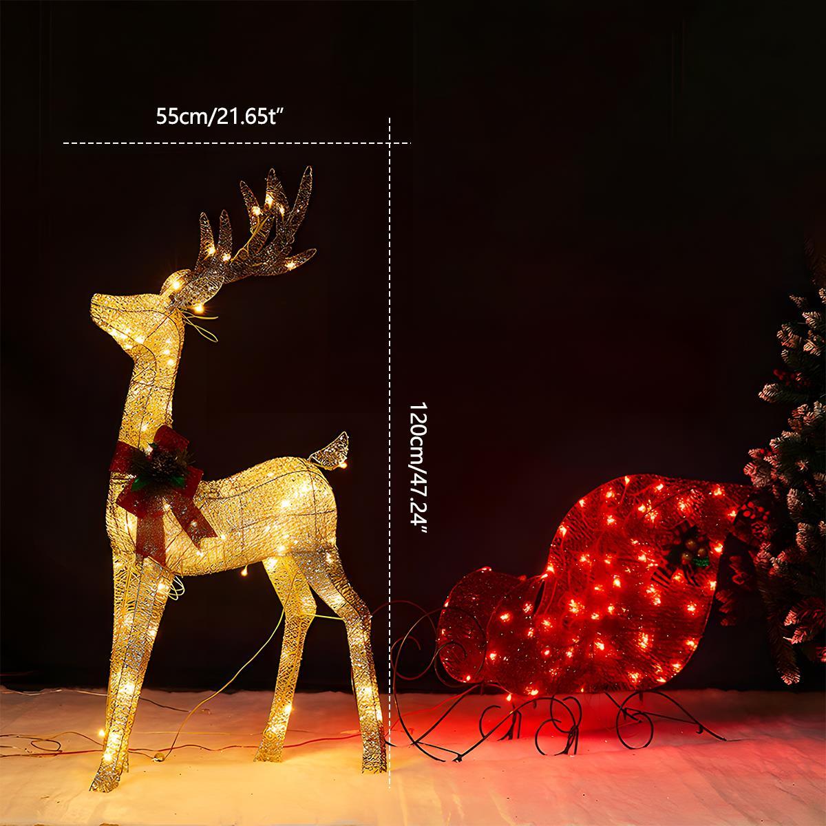 Lavisa - Christmas Elk Plug-In Luminous Holiday Decor Light Ornament