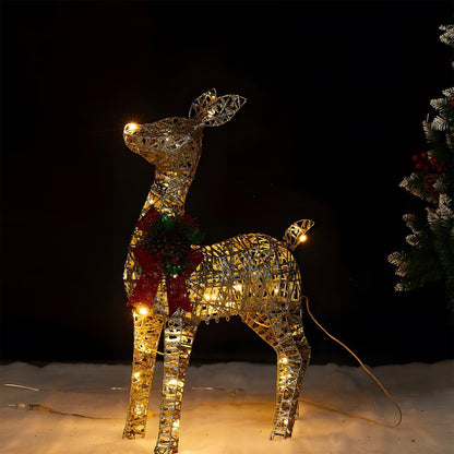 Lavisa - Christmas Elk Plug-In Luminous Holiday Decor Light Ornament