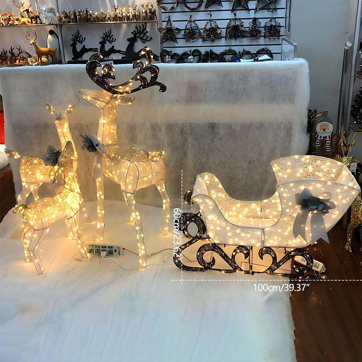 Lavisa - Christmas Elk Plug-In Luminous Holiday Decor Light Ornament