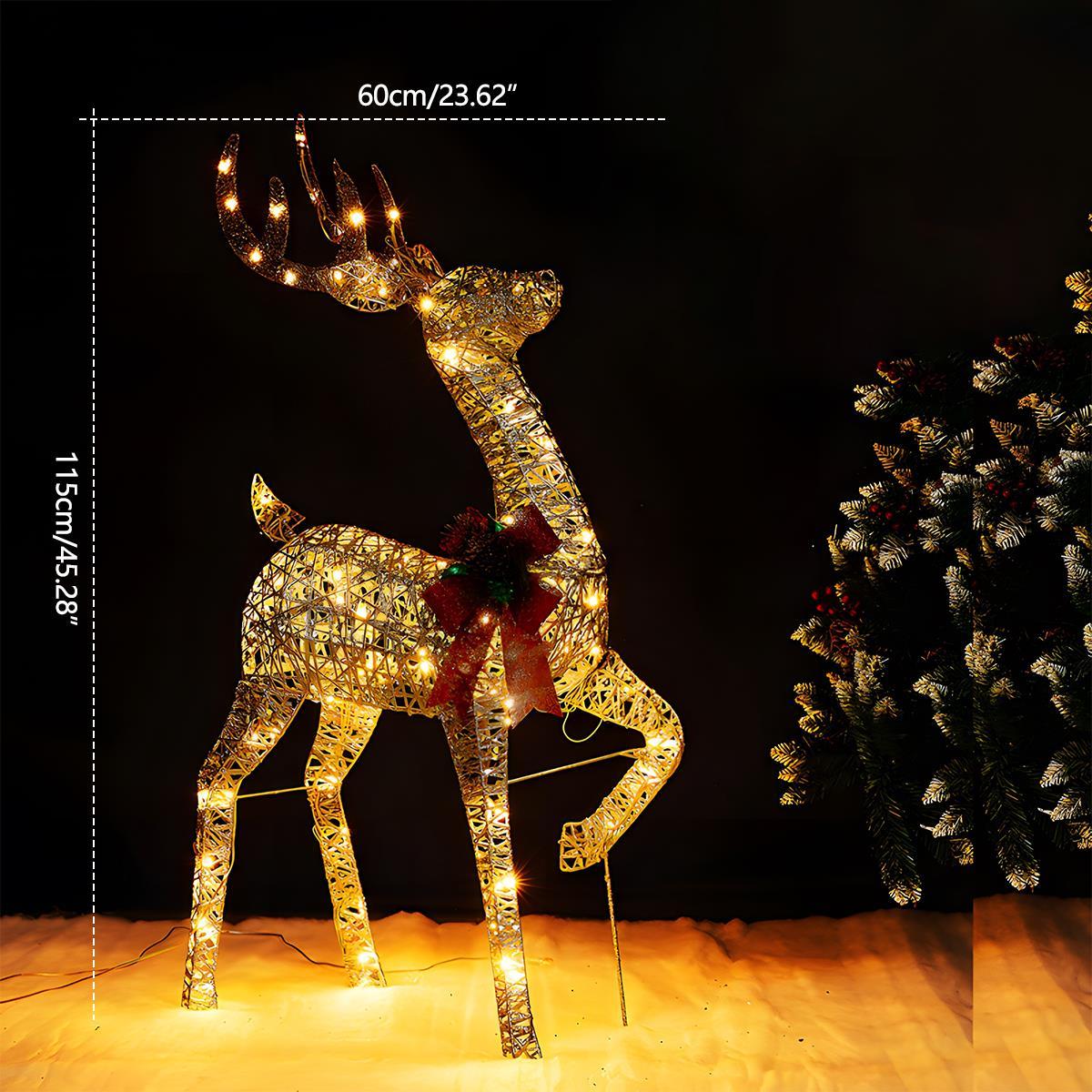 Lavisa - Christmas Elk Plug-In Luminous Holiday Decor Light Ornament