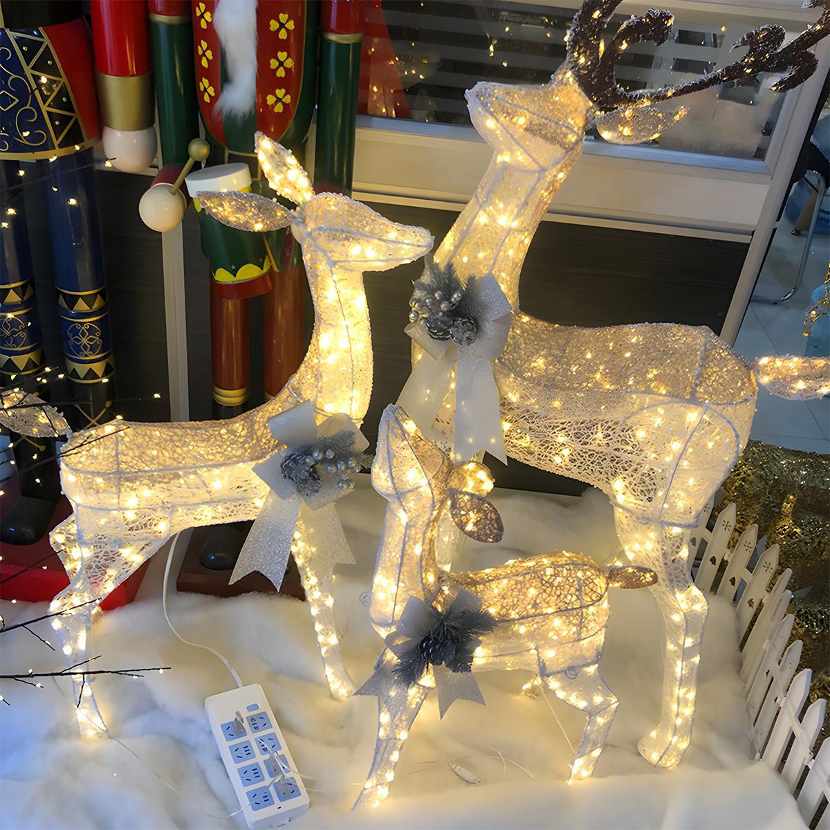 Lavisa - Christmas Elk Plug-In Luminous Holiday Decor Light Ornament