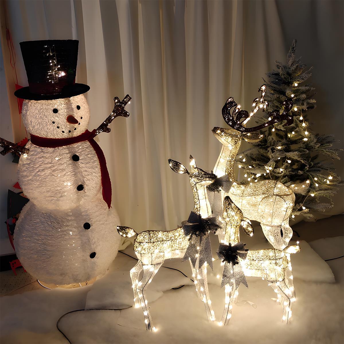 Lavisa - Christmas Elk Plug-In Luminous Holiday Decor Light Ornament