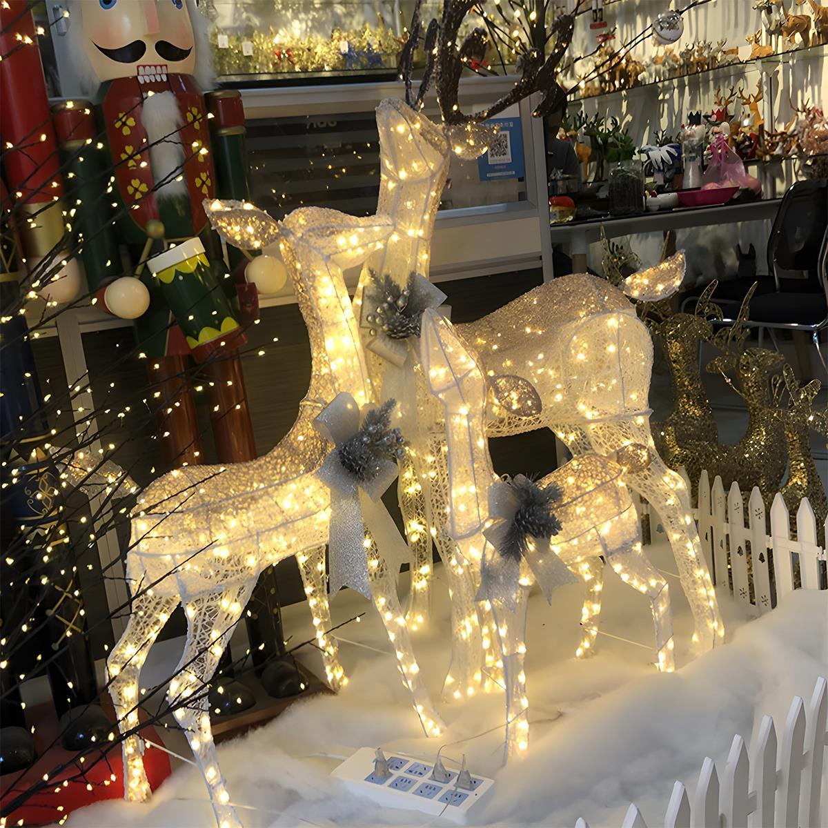 Lavisa - Christmas Elk Plug-In Luminous Holiday Decor Light Ornament
