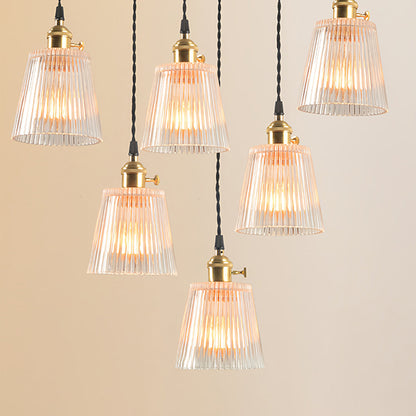 Lavisa - Clear Glass Pendant Light Minimalist Brass Ceiling Lamp
