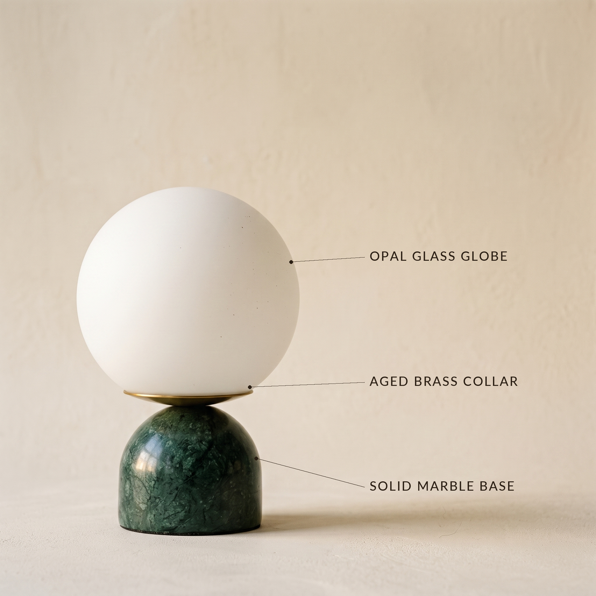 Lavisa - Cobble Green Marble Lamp