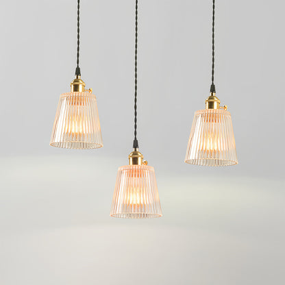 Lavisa - Clear Glass Pendant Light Minimalist Brass Ceiling Lamp