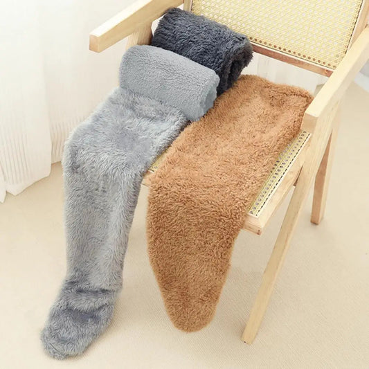 Cozy Fleece Winter Socks Long Warm Stockings - Front View | Lavisa