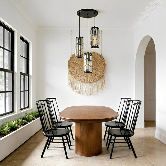Lavisa - Dimmable Industrial Crystal Glass Pendant Light